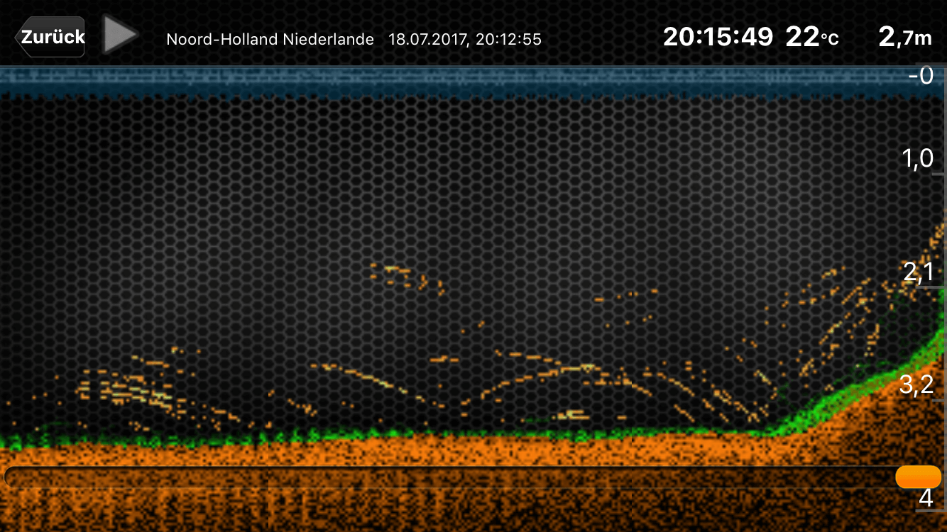 Deeper map view of a scanned body of water