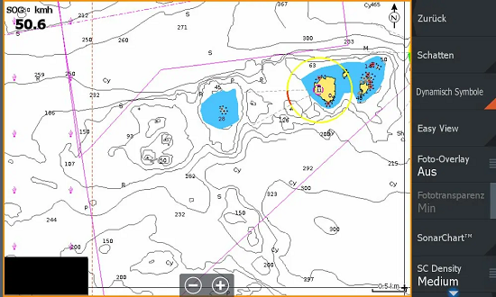 Navionics SonarChart without shading