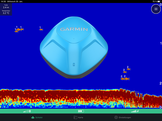 GARMIN Fishing Castable Streaming Sonar Device STRIKER CAST